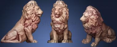 3D model Lion  Leon3D (STL)